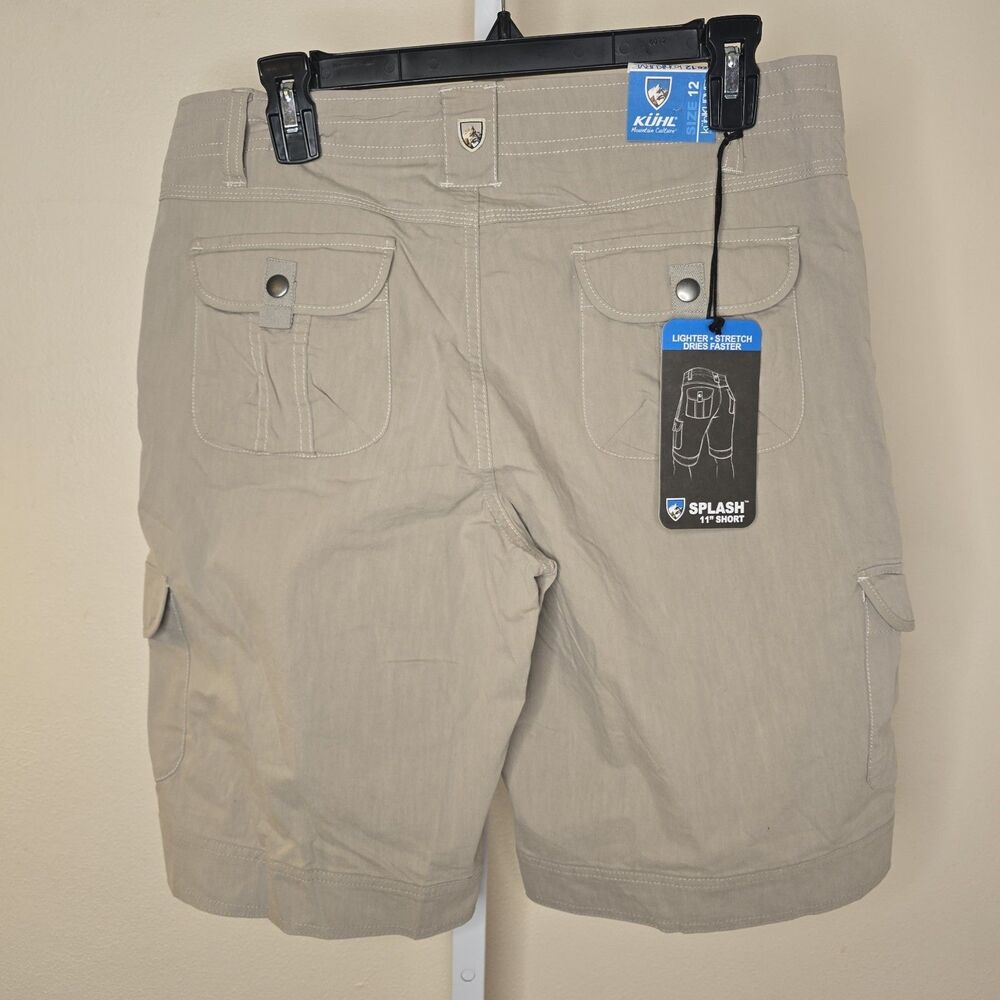 KUHL Kurve Women's 12 Splash 11" Shorts Khaki Stretch Outdoor Hiking - Picture 2 of 16